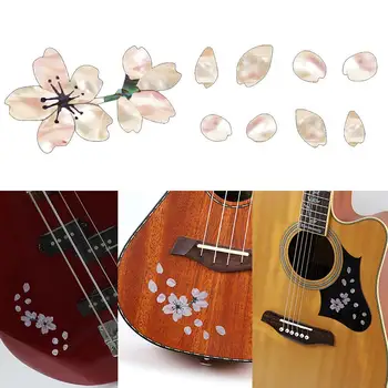 A Gitár Hangolása Matrica, Öntapadó Inlay Matricák Sakura Cseresznyevirág Cserélhető Bass Gitár Ukulele Fingerboard Díszíteni