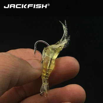 JACKFISH 10db/sok 4cm Puha Mesterséges gyanús Rák Csalit a horogra Élethű Csalik Rák Puha Halászati Csalit horgászfelszerelés