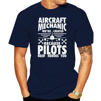 Repülőgép-Szerelő, Mert A Pilóták Kell Hősök Ajándék Póló Pólók Rövid Ujjú Szabadidő Divat Nyári 020708