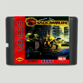 Shadowrun 16 bites SEGA MD Játék Kártya Sega Mega Drive Genesis