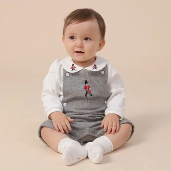 spanyolország baba fiú ruhákat Boutique Gyerek Ruházat fiúk pamut divat karácsonyi ruhát kisgyermek fiú ruhákat, baba fiú ruha szett